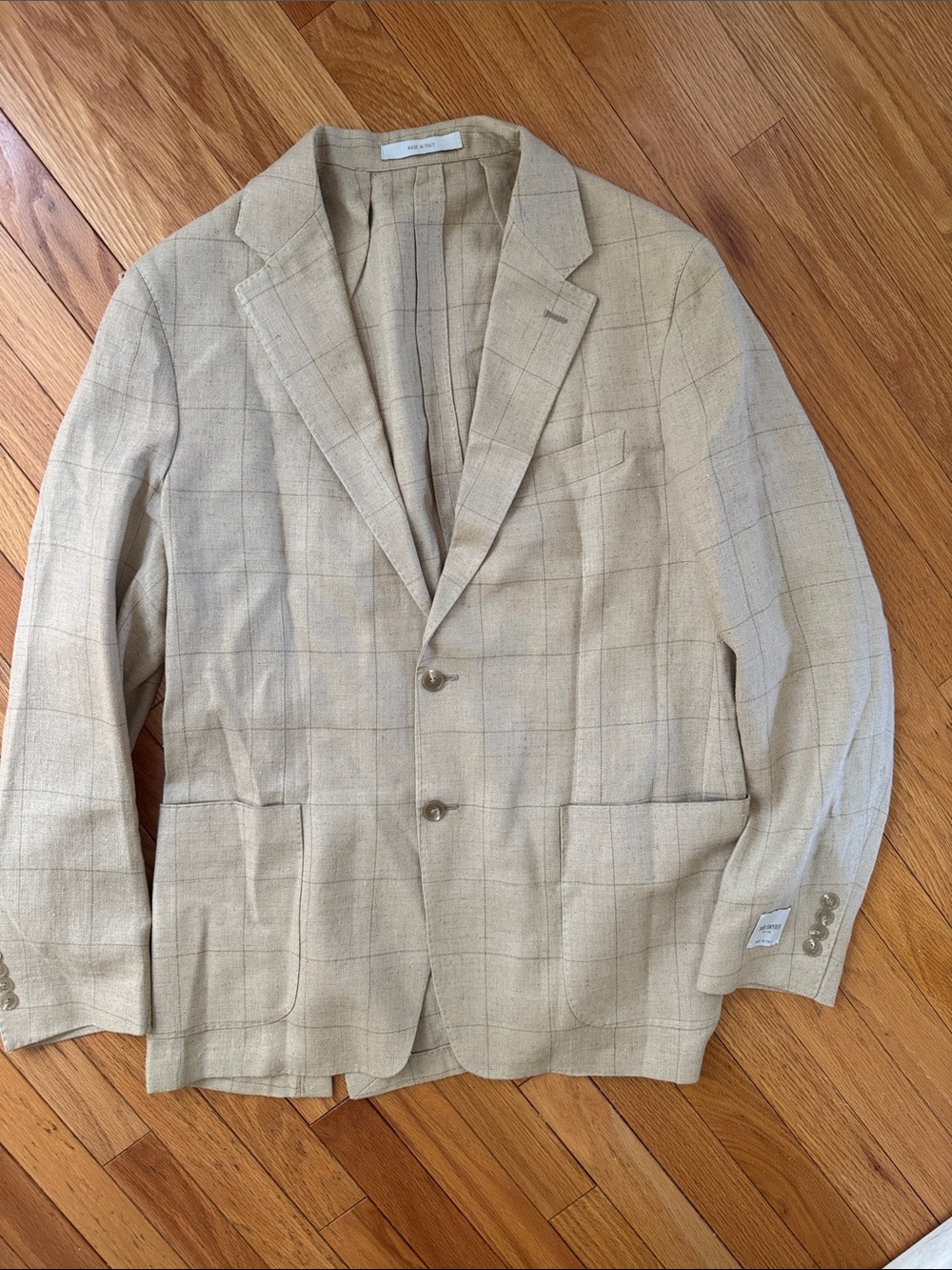 Todd Snyder Windowpane Linen-Blend Sport Coat